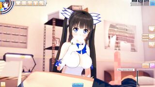 3D Hentaigame - Hestia Blowjob & Titsjob