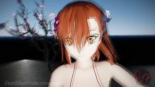 MMD R18 4k Misaka Mikoto Bikini & Stockings - hi Fi Raver - 1029