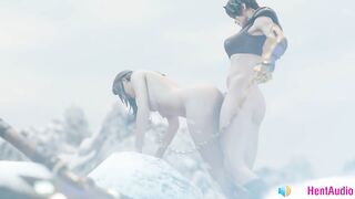 Fortnite Futa Fucks Female Pussy (with ASMR Sound) 3d Animation Hentai Anime Loop Game Futanari