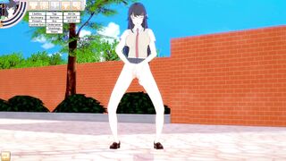 Bunny Girl Senpai Masturbating outside School