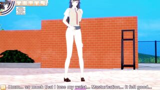 Bunny Girl Senpai Masturbating outside School