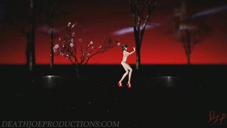 MMD R18 4k Red Bikini Mitsu - Chung Ha - Stay Tonight -1077