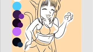 |OC| RAWR Indigo [speed Paint]