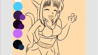 |OC| RAWR Indigo [speed Paint]