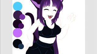 |OC| RAWR Indigo [speed Paint]
