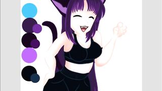 |OC| RAWR Indigo [speed Paint]