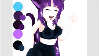 |OC| RAWR Indigo [speed Paint]