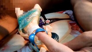See-through JK Figure Bukkake Japanese Nerdy Anime Hentai　masturbation Semen　fullmetal Panic! Kanam