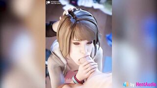Chloe uses Max's Mouth (with ASMR Sound) Life is Strange LiS 3d Animation Hentai Anime Loop