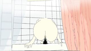 Cartoon Sex, Grirl in the Shower