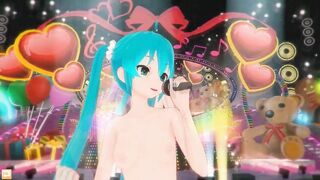 (3D Hentai) Hatsune Miku Sings and Dance Naked (はつね ミク、, 初音 ミク, Vocaloid)