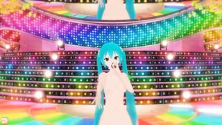(3D Hentai) Hatsune Miku Sings and Dance Naked (はつね ミク、, 初音 ミク, Vocaloid)