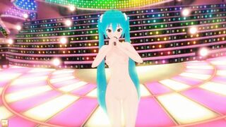 (3D Hentai) Hatsune Miku Sings and Dance Naked (はつね ミク、, 初音 ミク, Vocaloid)