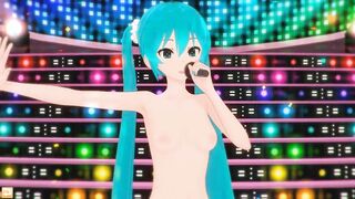 (3D Hentai) Hatsune Miku Sings and Dance Naked (はつね ミク、, 初音 ミク, Vocaloid)