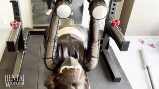 [HENTAI WORKOUT] HARU (25) OL, Living in Minato-ku, Dumbbell Fly # 1 Naked, Fitness