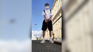 夏のおしっこハイライト。　アナル、小便、放尿、お漏らし、屋外、日本