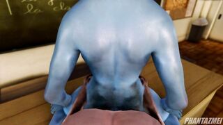 (POV) PERFECTLY SHAPED SUCCUBUS IN THE SCHOOL CLASS WANTS TO RIDE YOUR COCK