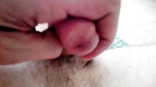 Lube Massage on Soft Dick in the Morning