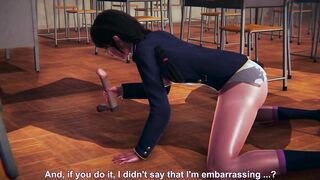 DVA Schoolgirl Licks Cock in 69 Position