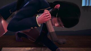 DVA Schoolgirl Licks Cock in 69 Position