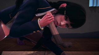 DVA Schoolgirl Licks Cock in 69 Position