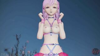 MMD R18 Sex Pink Misaka Bondage Bikini - Hold Dance - 1079