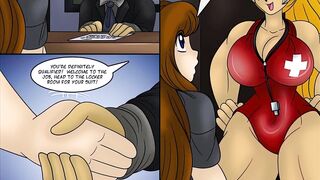 My new Job at the Waterpark - Transformation Hentai Comic