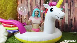 Birthday Cake TEASER OmankoVivi Mukbang and Blowjob POV Wet n Messy