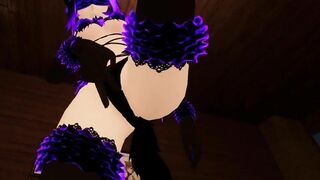 Virtual Lap Dance from Hot Blind Folded Bondage Fox Girl