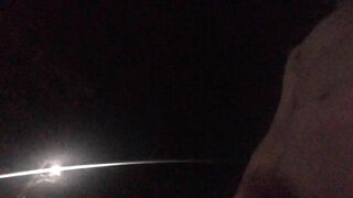 深夜に近所を全裸勃起で徘徊。撮影の難しさを感じるも、いつも通りの散歩はできた　野外露出散歩　0203　晴　気温2度