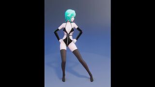 【r-18 MMD】Genshin Impact Eula's Strip Dance 优菈脱衣舞
