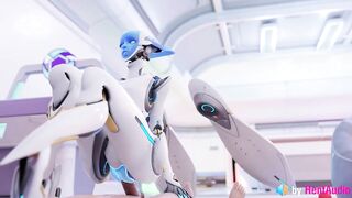 Echo Fucks you in Overwatch (with ASMR Sound) 3d Animation Hentai Anime Loop Reverse Cowgirl