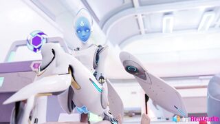 Echo Fucks you in Overwatch (with ASMR Sound) 3d Animation Hentai Anime Loop Reverse Cowgirl