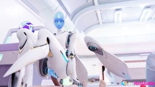 Echo Fucks you in Overwatch (with ASMR Sound) 3d Animation Hentai Anime Loop Reverse Cowgirl