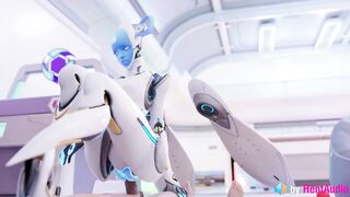 Echo Fucks you in Overwatch (with ASMR Sound) 3d Animation Hentai Anime Loop Reverse Cowgirl