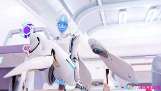 Echo Fucks you in Overwatch (with ASMR Sound) 3d Animation Hentai Anime Loop Reverse Cowgirl