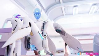 Echo Fucks you in Overwatch (with ASMR Sound) 3d Animation Hentai Anime Loop Reverse Cowgirl
