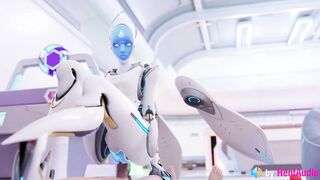 Echo Fucks you in Overwatch (with ASMR Sound) 3d Animation Hentai Anime Loop Reverse Cowgirl