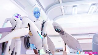 Echo Fucks you in Overwatch (with ASMR Sound) 3d Animation Hentai Anime Loop Reverse Cowgirl