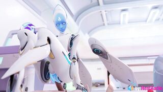 Echo Fucks you in Overwatch (with ASMR Sound) 3d Animation Hentai Anime Loop Reverse Cowgirl