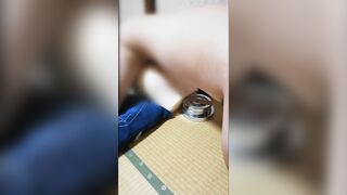 ラグビー部のデカチン男がオナホを固定して正常位で中出し Big Cock Man of Rugby Club Fixes Onaho and Vaginal Cum Shot at Missionar