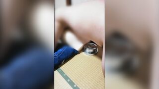 ラグビー部のデカチン男がオナホを固定して正常位で中出し Big Cock Man of Rugby Club Fixes Onaho and Vaginal Cum Shot at Missionar