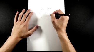 Pencil Sketch Porn Star(Big Breasts)