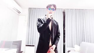 【個人撮影】全裸カラオケ② 　日本人変態素人大学生が歌う、EXILE 【ふたつの唇】　（ちんザイル）　ちんこ