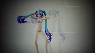 MMD R18+ 4k Miku Micro Bikini Expectations [with Effects]