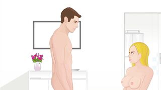 2D Hentai Blonde Teen Fucked by Stepbro Cum on Ass French Cartoon