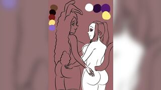 Kiki + Indi Speed Paint // San Amour