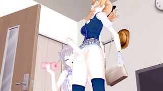 Keqing uses a Onahole on Futa Jean.