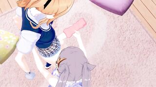 Keqing uses a Onahole on Futa Jean.