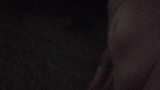 Walk around with a Naked Erection at Midnight - it became Shorter, but I got Cum as Usual 0212